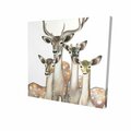 Fondo 16 x 16 in. Group of Abstract Deers-Print on Canvas FO2792268